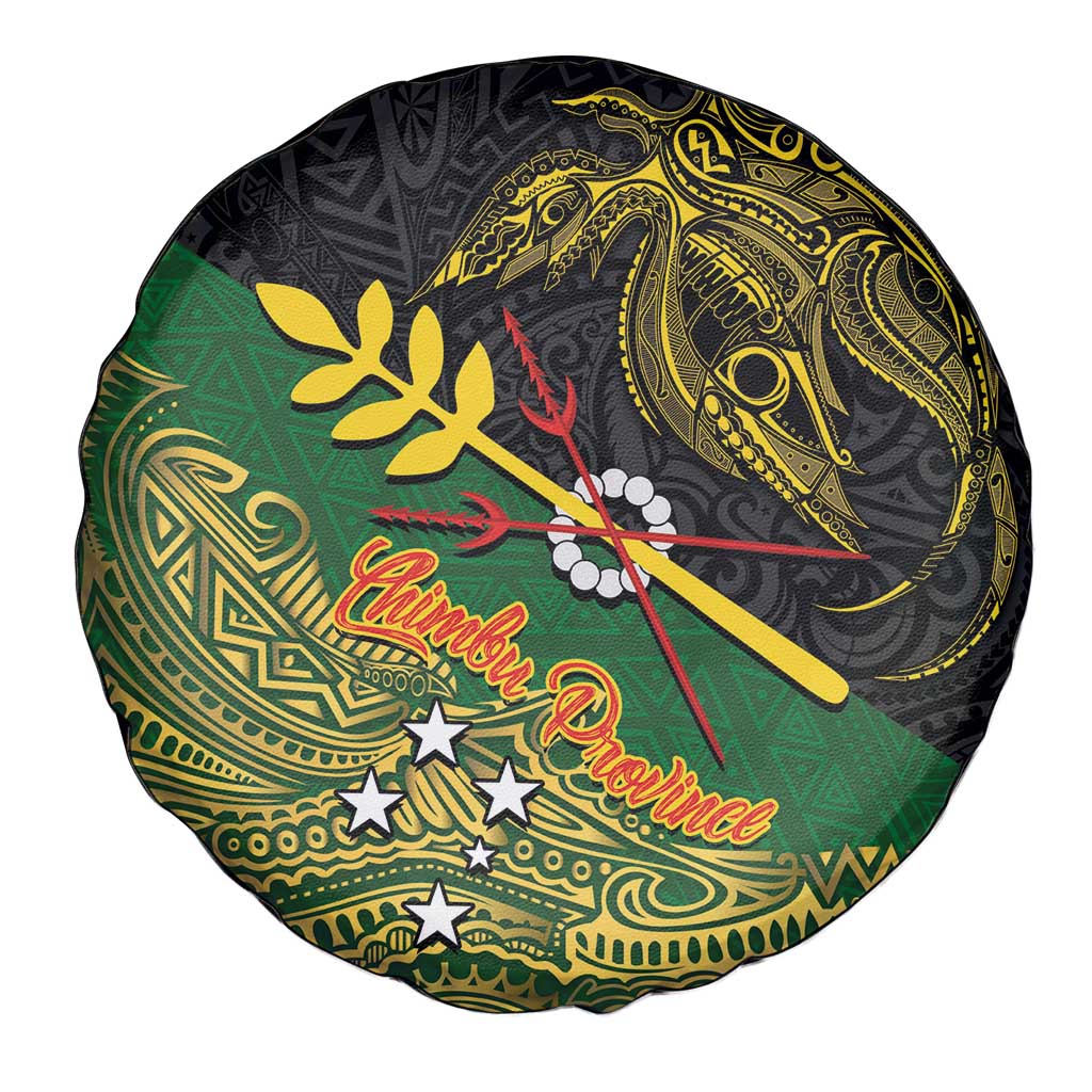 Chimpu Province Papua New Guinea Spare Tire Cover Bird-of-paradise Art Tattoo and Melanesian Motifs - Polynesian Pride