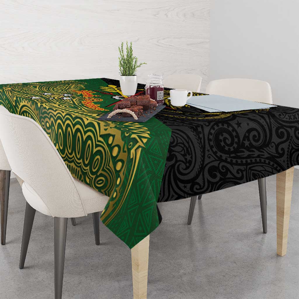 Chimpu Province Papua New Guinea Tablecloth Bird-of-paradise Art Tattoo and Melanesian Motifs LT03 - Polynesian Pride