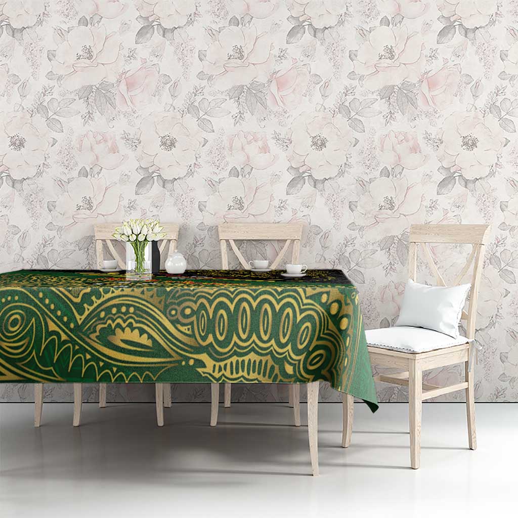 Chimpu Province Papua New Guinea Tablecloth Bird-of-paradise Art Tattoo and Melanesian Motifs LT03 - Polynesian Pride