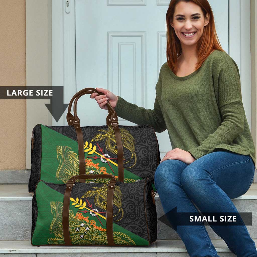 Chimpu Province Papua New Guinea Travel Bag Bird-of-paradise Art Tattoo and Melanesian Motifs LT03 - Polynesian Pride