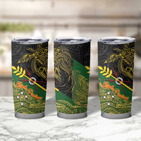 Chimpu Province Papua New Guinea Tumbler Cup Bird-of-paradise Art Tattoo and Melanesian Motifs LT03 - Polynesian Pride