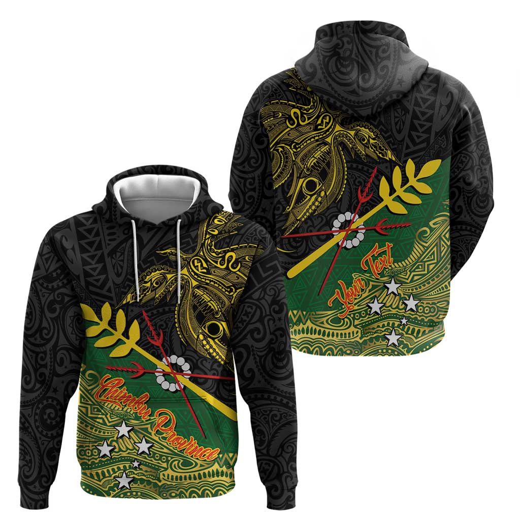 Personalized Chimpu Province Papua New Guinea Zip Hoodie Bird-of-paradise Art Tattoo and Melanesian Motifs LT03 - Polynesian Pride