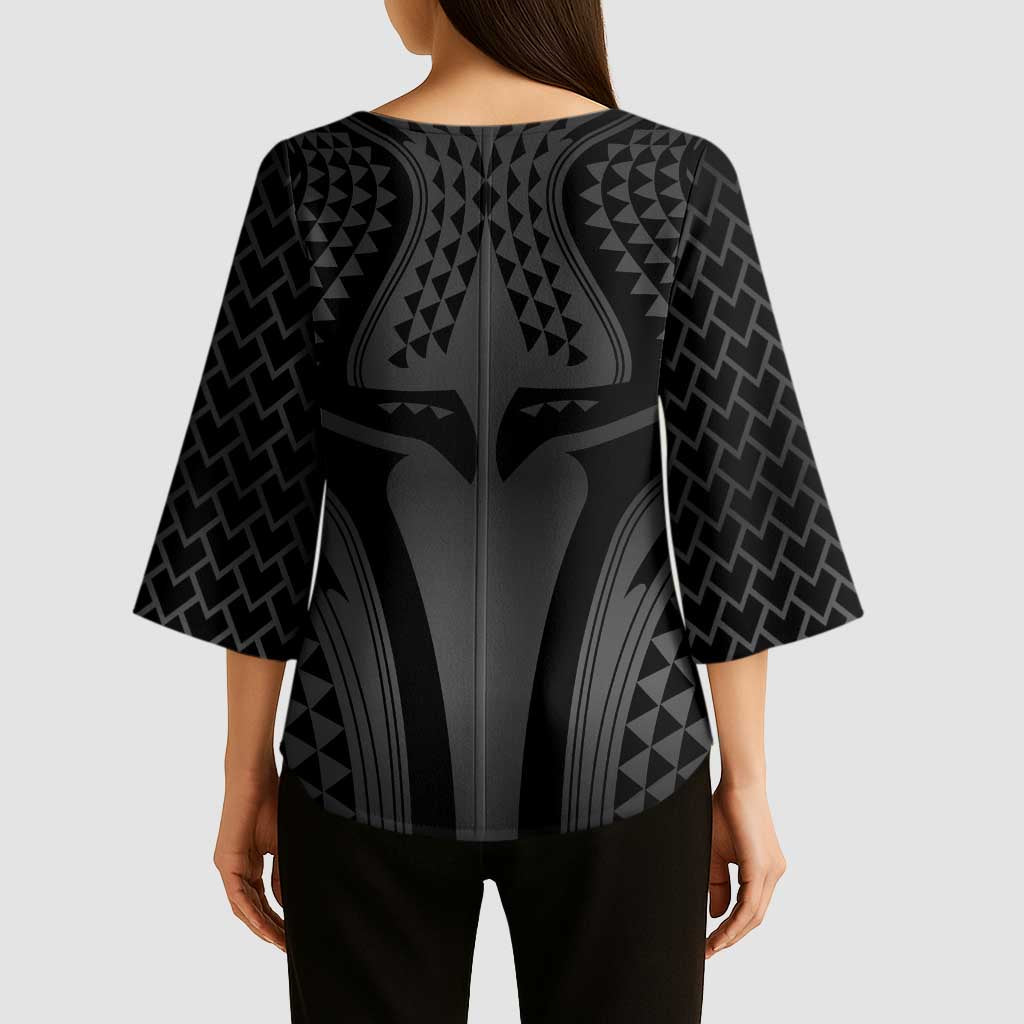 Hawaiian Kakau Art Tattoos Aquaman Style Kimono Sleeve Blouse Special Edition - Polynesian Pride