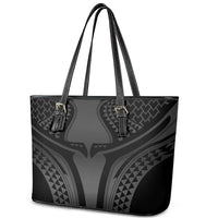 Hawaiian Kakau Art Tattoos Aquaman Style Leather Tote Bag Special Edition LT03 - Polynesian Pride
