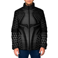 Hawaiian Kakau Art Tattoos Aquaman Style Padded Jacket Special Edition LT03 Men Black - Polynesian Pride