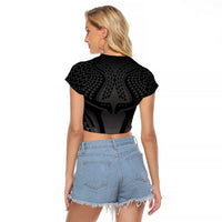 Hawaiian Kakau Art Tattoos Aquaman Style Raglan Cropped T Shirt Special Edition - Polynesian Pride