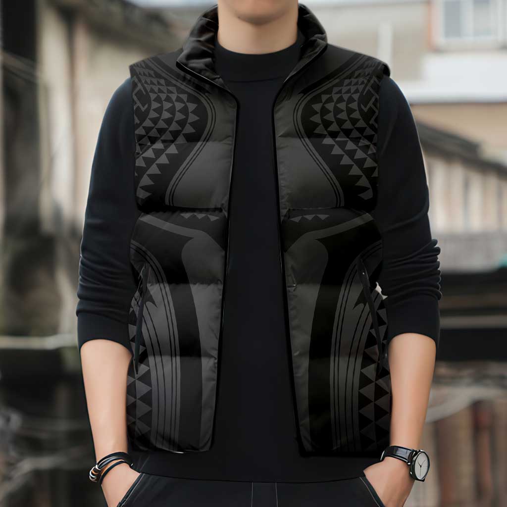 Hawaiian Kakau Art Tattoos Aquaman Style Sleeveless Puffer Jacket Special Edition LT03 - Polynesian Pride