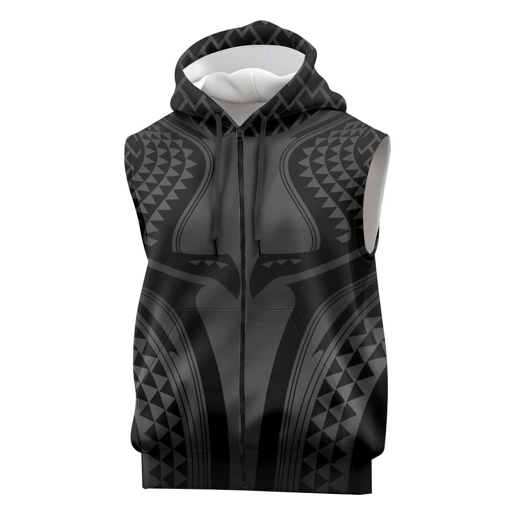 Hawaiian Kakau Art Tattoos Aquaman Style Sleeveless Zip Hoodie Special Edition - Polynesian Pride