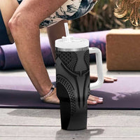 Hawaiian Kakau Art Tattoos Aquaman Style Tumbler With Handle Special Edition - Polynesian Pride