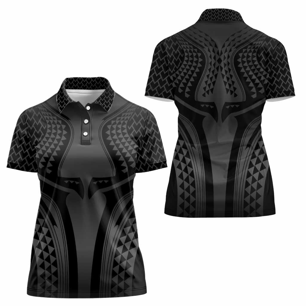 Hawaiian Kakau Art Tattoos Aquaman Style Women Polo Shirt Special Edition - Polynesian Pride