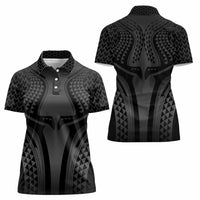 Hawaiian Kakau Art Tattoos Aquaman Style Women Polo Shirt Special Edition - Polynesian Pride