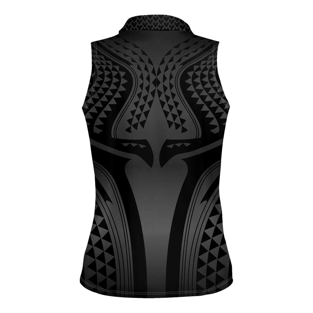 Hawaiian Kakau Art Tattoos Aquaman Style Women Sleeveless Polo Shirt Special Edition - Polynesian Pride