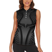 Hawaiian Kakau Art Tattoos Aquaman Style Women Sleeveless Polo Shirt Special Edition - Polynesian Pride