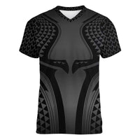Hawaiian Kakau Art Tattoos Aquaman Style Women V-Neck T-Shirt Special Edition - Polynesian Pride