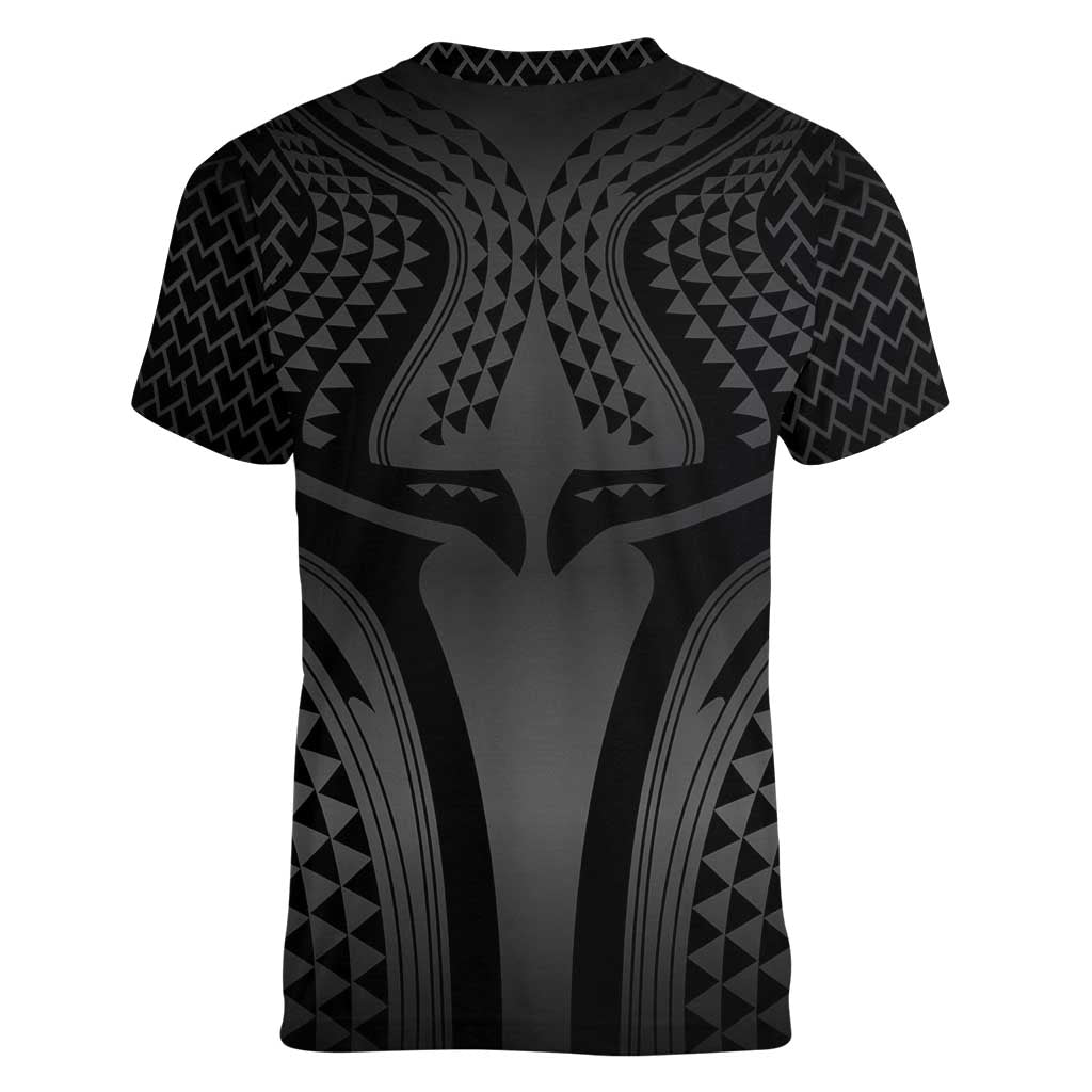 Hawaiian Kakau Art Tattoos Aquaman Style Women V-Neck T-Shirt Special Edition - Polynesian Pride