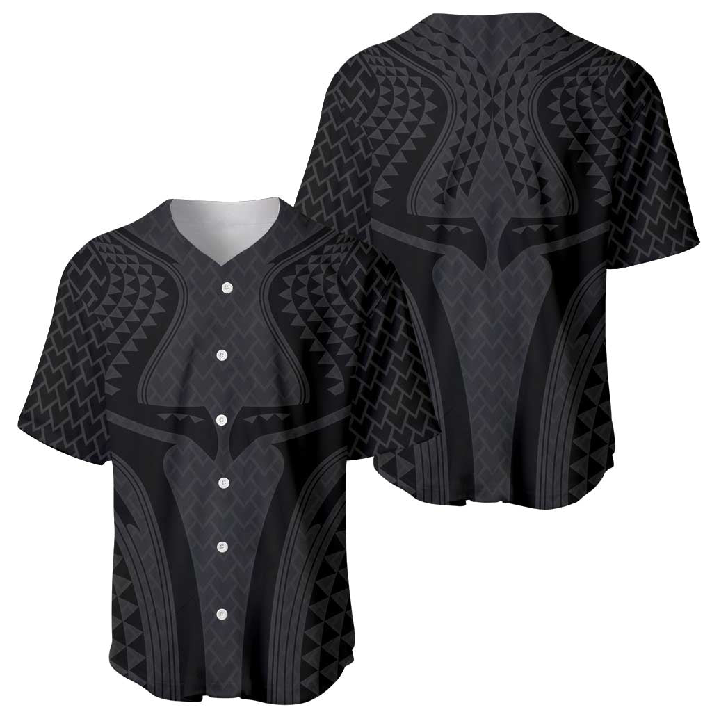 Hawaiian Kakau Art Tattoos Aquaman Style Baseball Jersey Black Version - Polynesian Pride
