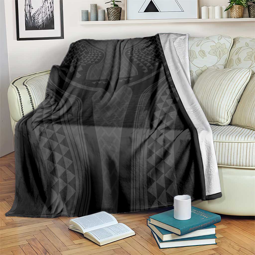 Hawaiian Kakau Art Tattoos Aquaman Style Blanket Black Version - Polynesian Pride