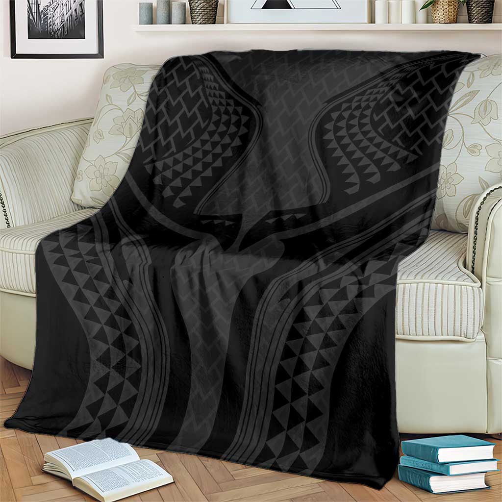 Hawaiian Kakau Art Tattoos Aquaman Style Blanket Black Version - Polynesian Pride