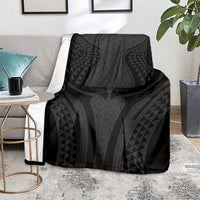 Hawaiian Kakau Art Tattoos Aquaman Style Blanket Black Version - Polynesian Pride