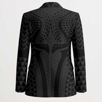 Hawaiian Kakau Art Tattoos Aquaman Style Blazer Black Version - Polynesian Pride