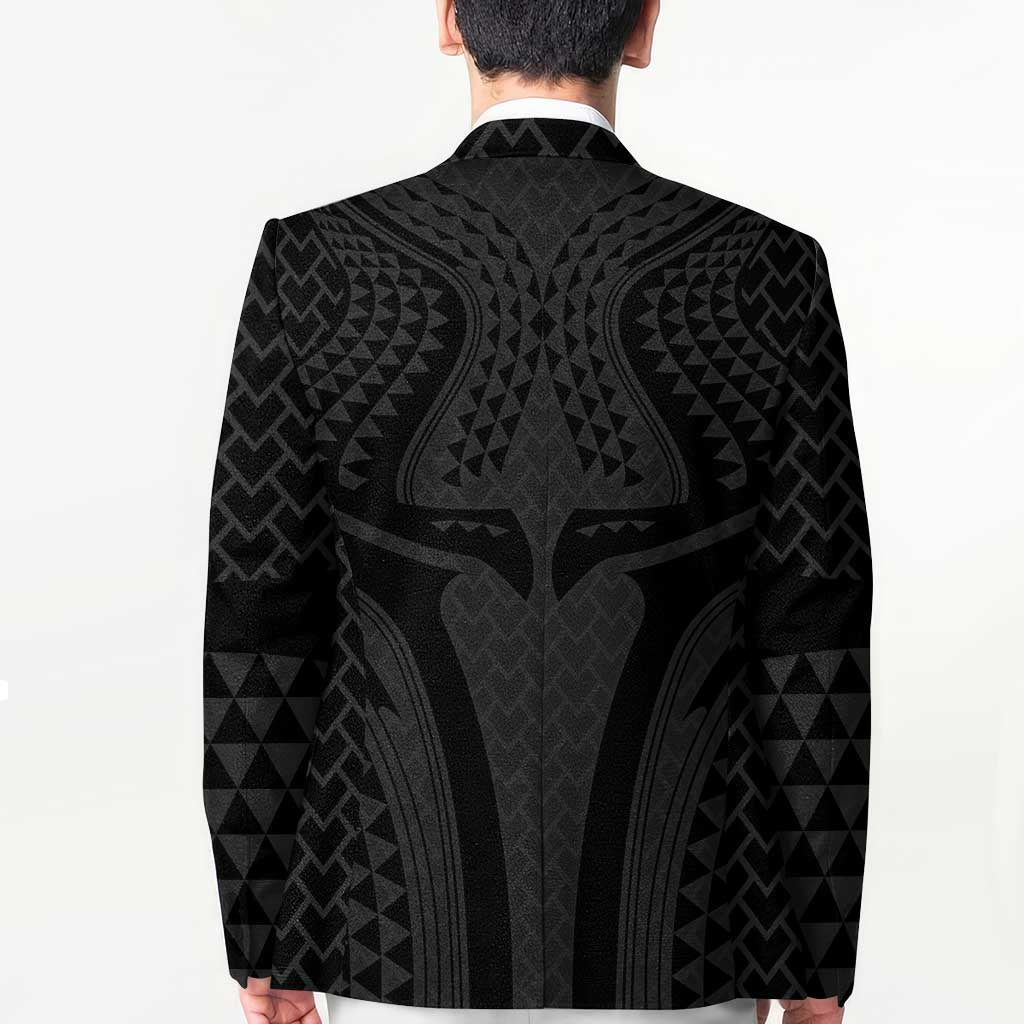 Hawaiian Kakau Art Tattoos Aquaman Style Blazer Black Version - Polynesian Pride
