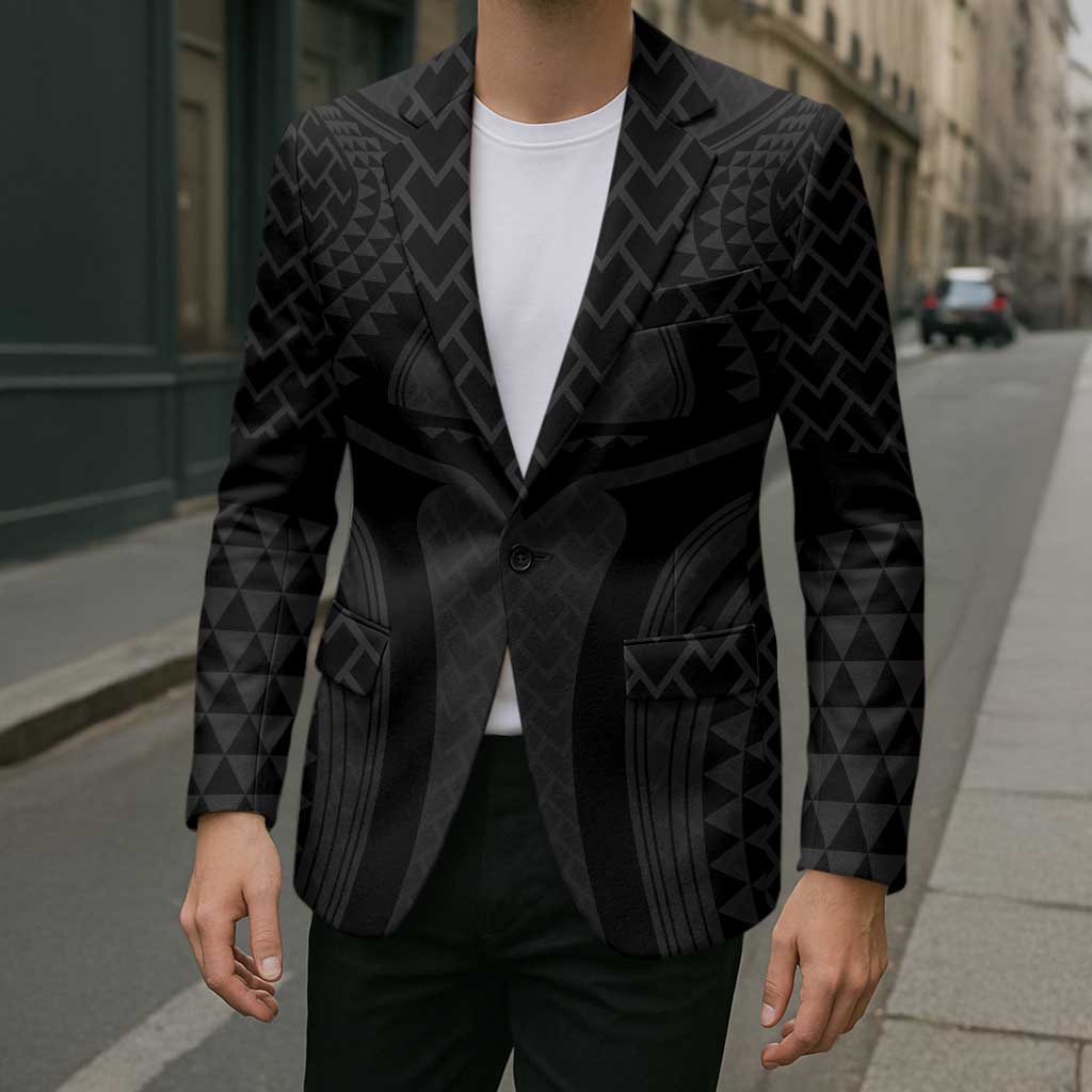 Hawaiian Kakau Art Tattoos Aquaman Style Blazer Black Version - Polynesian Pride