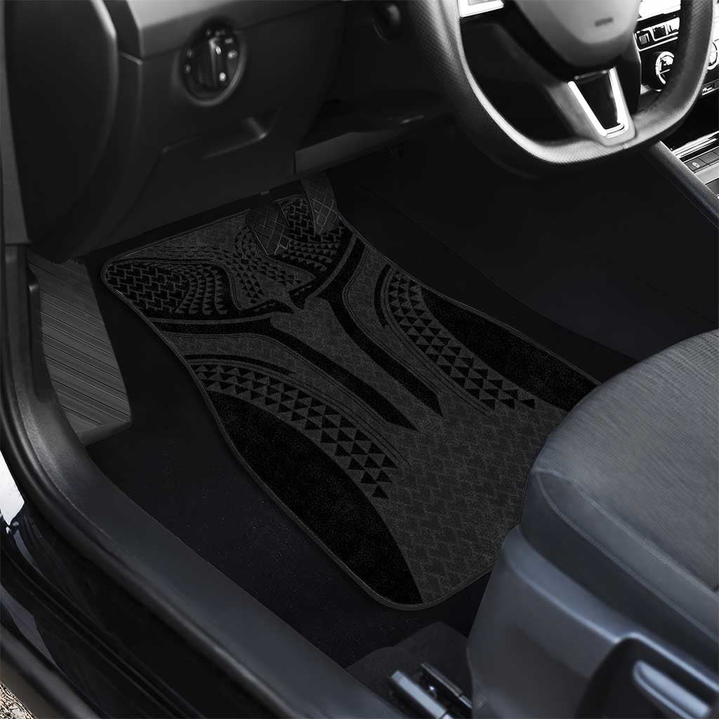 Hawaiian Kakau Art Tattoos Aquaman Style Car Mats Black Version - Polynesian Pride