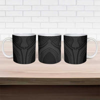 Hawaiian Kakau Art Tattoos Aquaman Style Ceramic Mug Black Version - Polynesian Pride