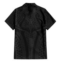 Hawaiian Kakau Art Tattoos Aquaman Style Family Matching Mermaid Dress and Hawaiian Shirt Black Version LT03 - Polynesian Pride