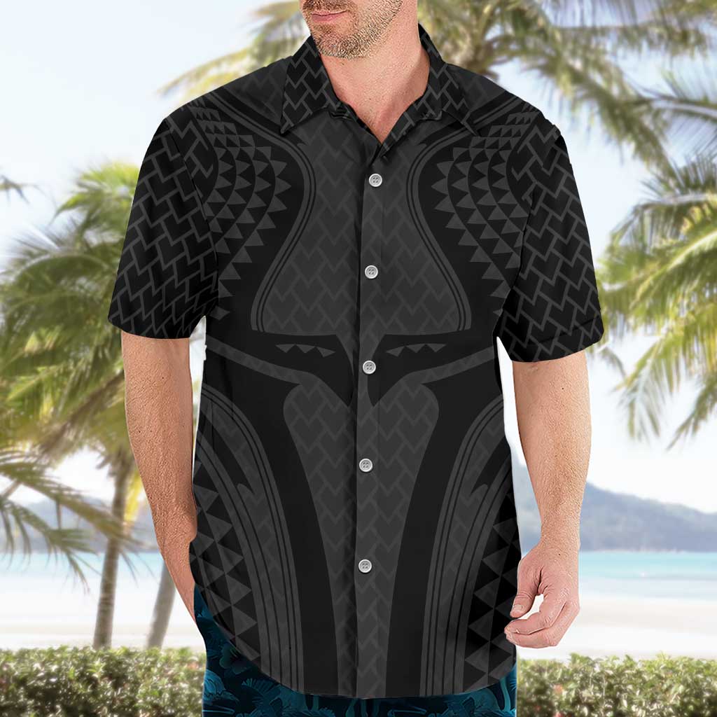 Hawaiian Kakau Art Tattoos Aquaman Style Hawaiian Shirt Black Version LT03 - Polynesian Pride