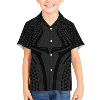 Hawaiian Kakau Art Tattoos Aquaman Style Hawaiian Shirt Black Version LT03 - Polynesian Pride