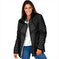 Hawaiian Kakau Art Tattoos Aquaman Style Padded Jacket Black Version - Polynesian Pride