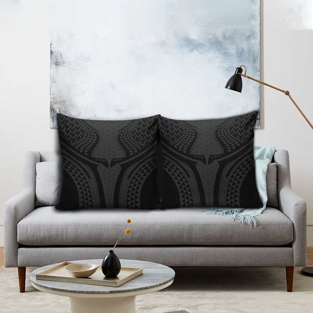 Hawaiian Kakau Art Tattoos Aquaman Style Pillow Cover Black Version - Polynesian Pride