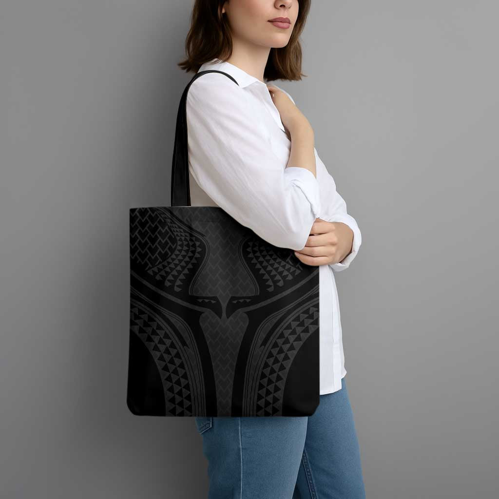 Hawaiian Kakau Art Tattoos Aquaman Style Tote Bag Black Version - Polynesian Pride