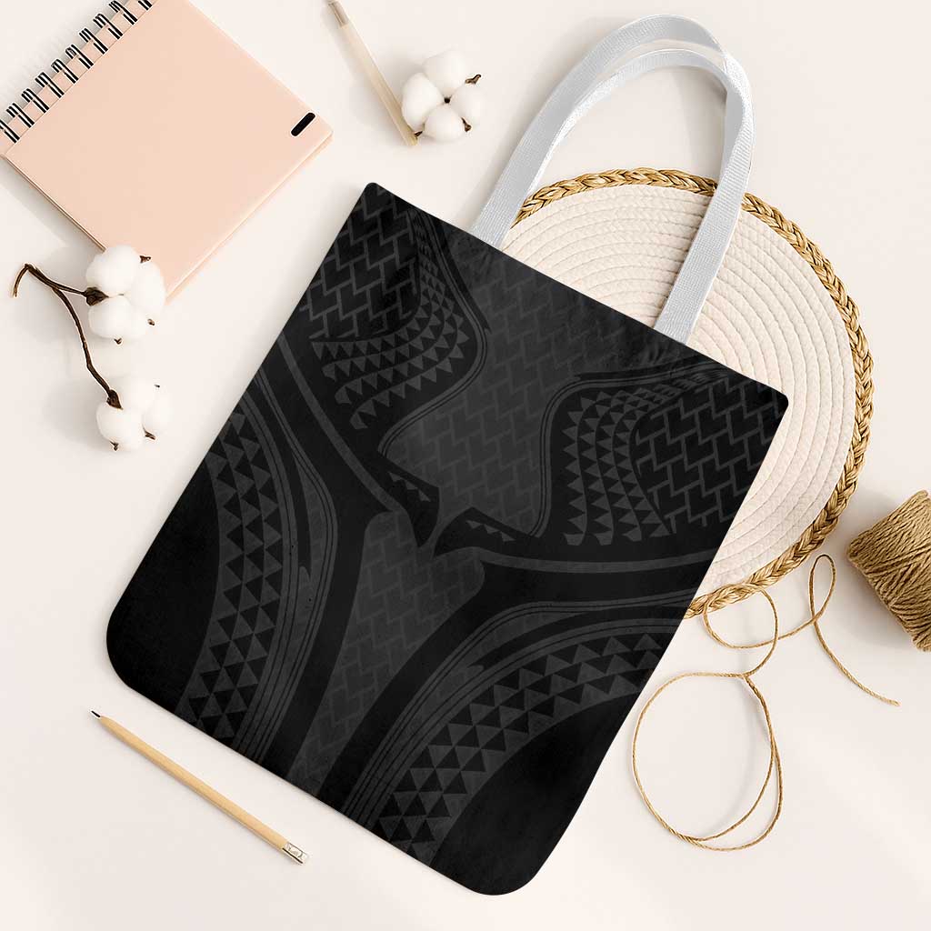 Hawaiian Kakau Art Tattoos Aquaman Style Tote Bag Black Version - Polynesian Pride