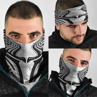 Hawaiian Kakau Art Tattoos Aquaman Style Neck Gaiter White Version - Polynesian Pride