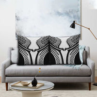 Hawaiian Kakau Art Tattoos Aquaman Style Pillow Cover White Version - Polynesian Pride