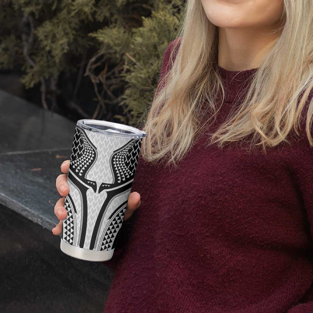 Hawaiian Kakau Art Tattoos Aquaman Style Tumbler Cup White Version - Polynesian Pride