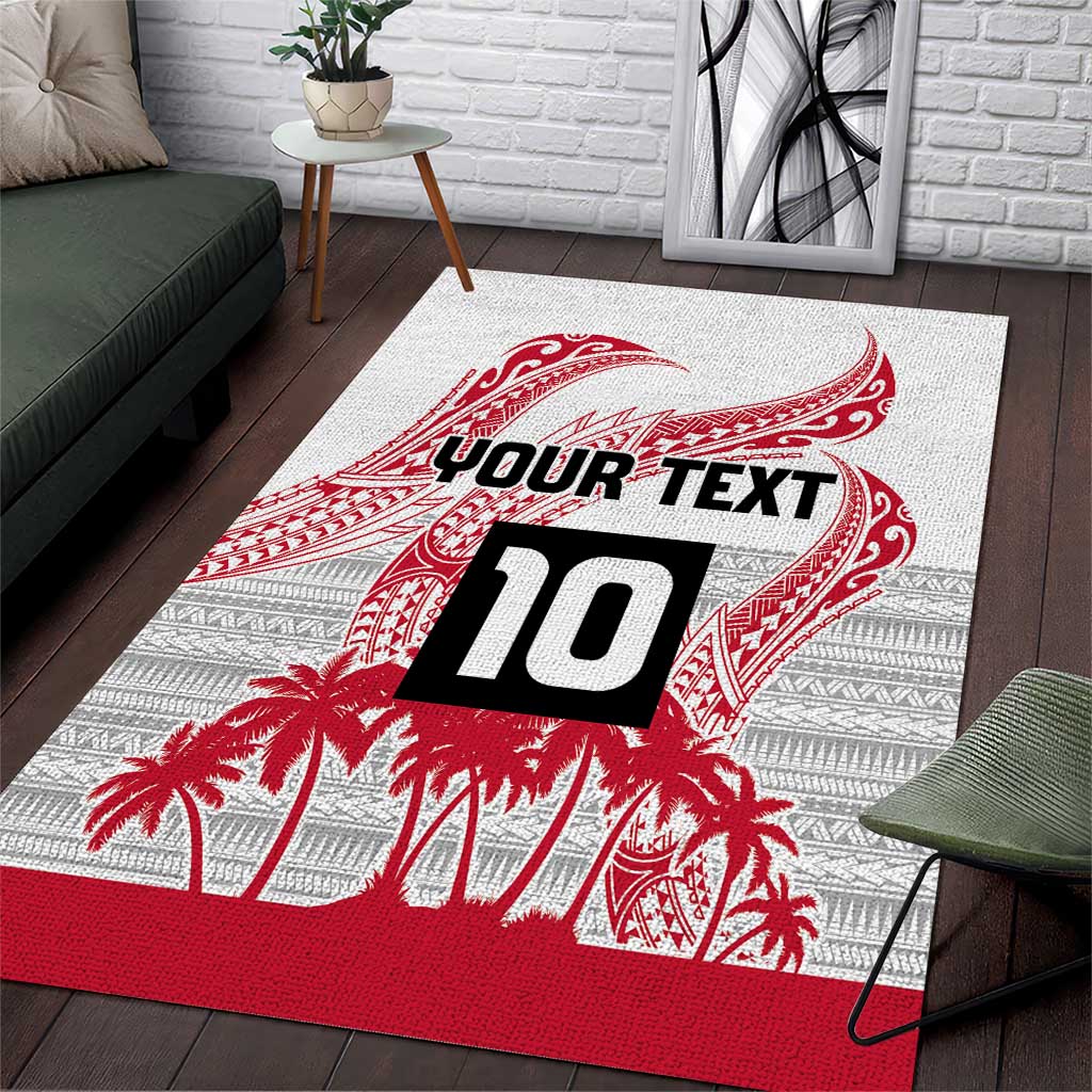 Cook Islands Marathon 2025-Pursuit in Paradise Area Rug Red Color LT03 Red - Polynesian Pride