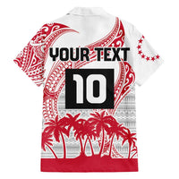 Cook Islands Marathon 2025-Pursuit in Paradise Family Matching Long Sleeve Bodycon Dress and Hawaiian Shirt Red Color LT03 - Polynesian Pride