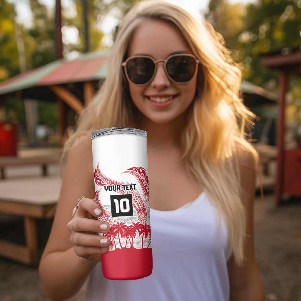 Cook Islands Marathon 2025-Pursuit in Paradise Skinny Tumbler Red Color