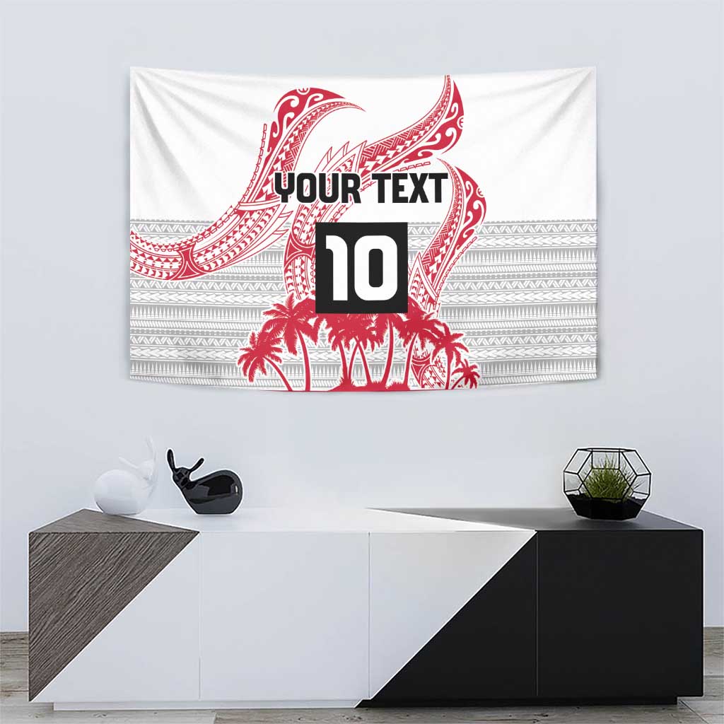 Cook Islands Marathon 2025-Pursuit in Paradise Tapestry Red Color