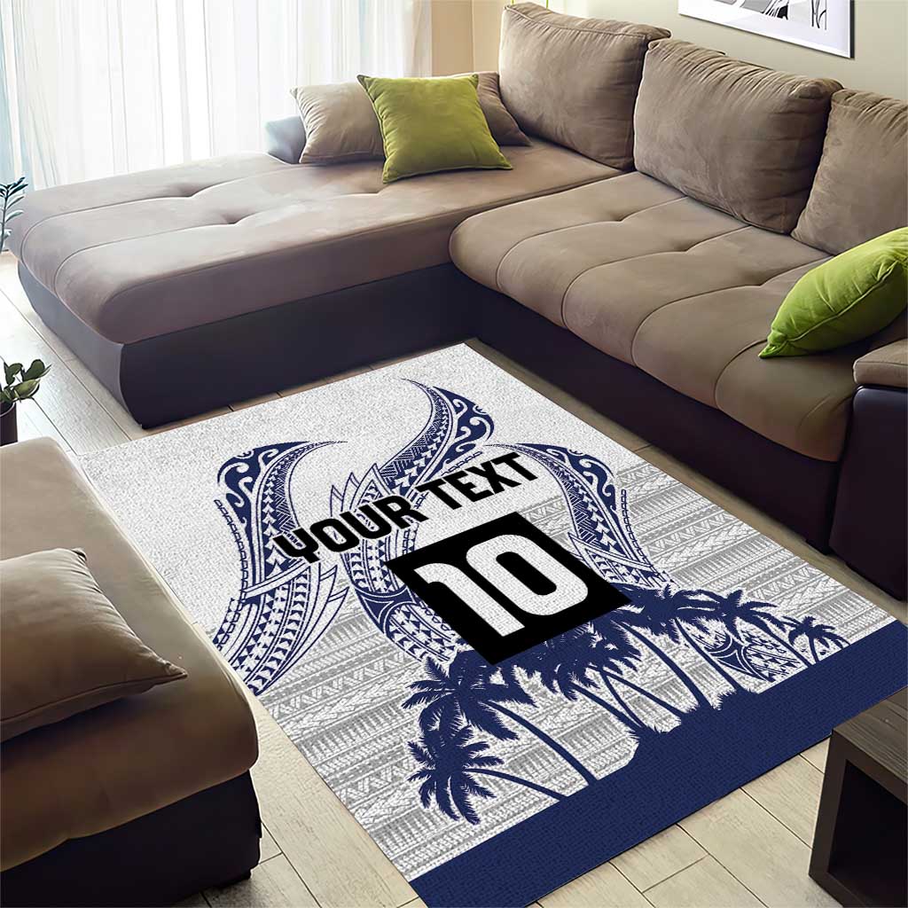 Cook Islands Marathon 2025-Pursuit in Paradise Area Rug Blue Color