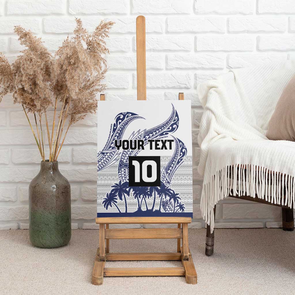 Cook Islands Marathon 2025-Pursuit in Paradise Canvas Wall Art Blue Color LT03 - Polynesian Pride
