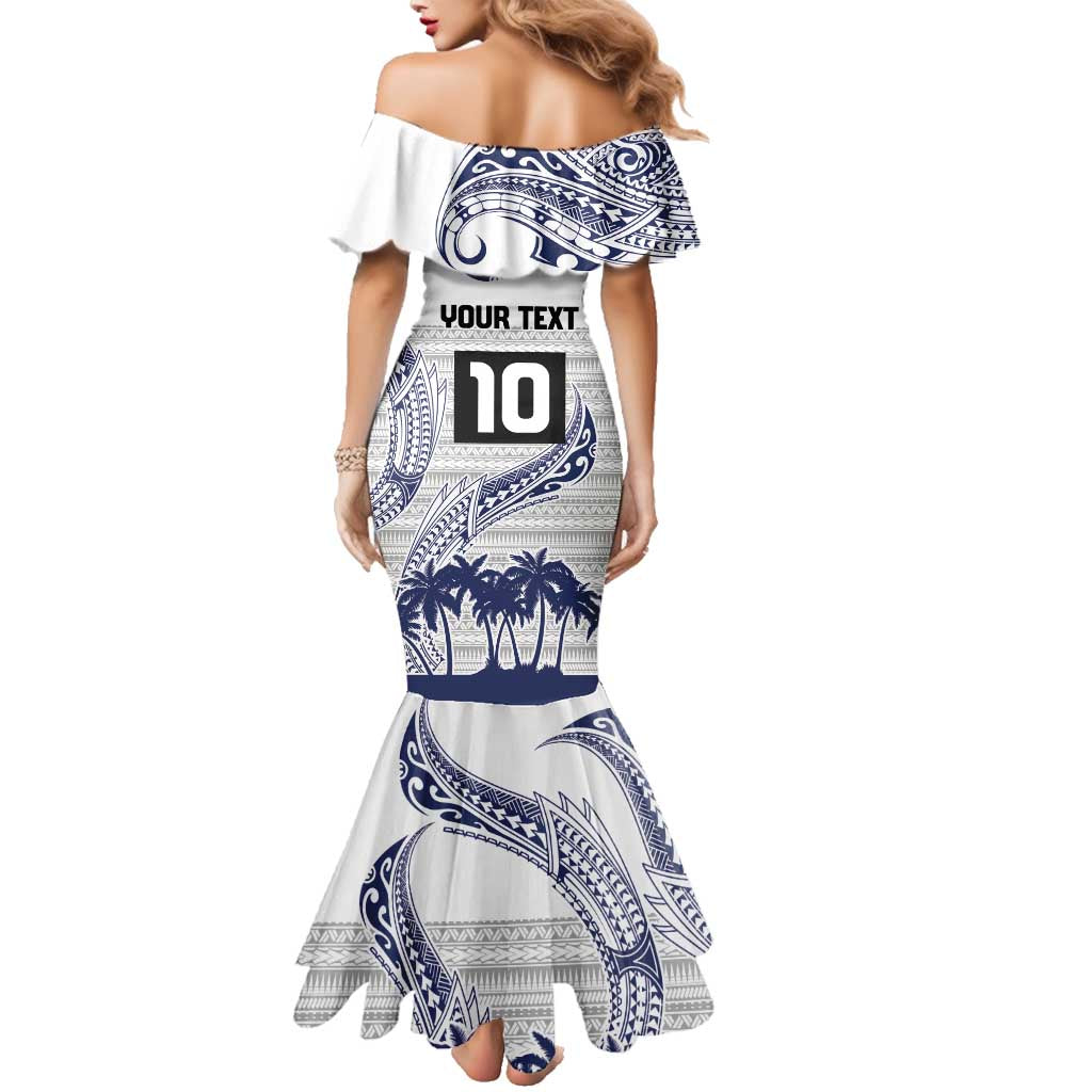 Cook Islands Marathon 2025-Pursuit in Paradise Family Matching Mermaid Dress and Hawaiian Shirt Blue Color LT03 - Polynesian Pride