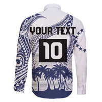 Cook Islands Marathon 2025-Pursuit in Paradise Family Matching Off The Shoulder Long Sleeve Dress and Hawaiian Shirt Blue Color LT03 - Polynesian Pride