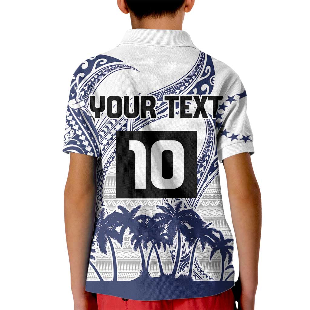 Cook Islands Marathon 2025-Pursuit in Paradise Kid Polo Shirt Blue Color