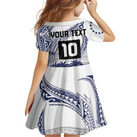 Cook Islands Marathon 2025-Pursuit in Paradise Kid Short Sleeve Dress Blue Color