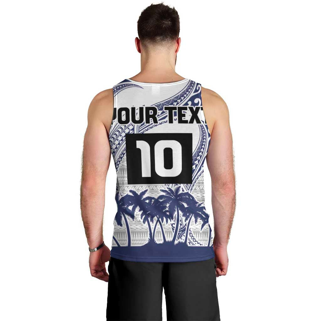 Cook Islands Marathon 2025-Pursuit in Paradise Men Tank Top Blue Color
