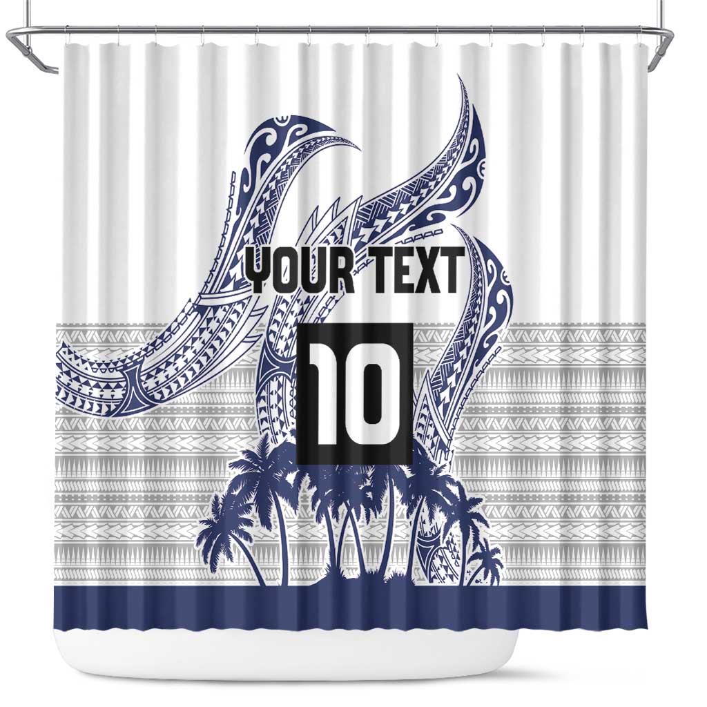 Cook Islands Marathon 2025-Pursuit in Paradise Shower Curtain Blue Color LT03 Blue - Polynesian Pride